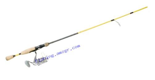 Eagle Claw Powerlight IM-7 Light Spinning Rod, 2 Piece (Yellow, 6-Feet)