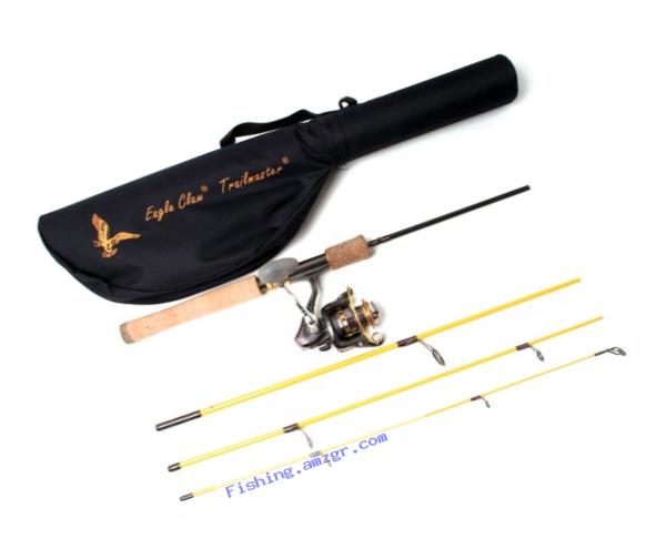 Eagle Claw Trailmaster Spinning Combo and 6 Ball Bearing Spin (4 Piece)