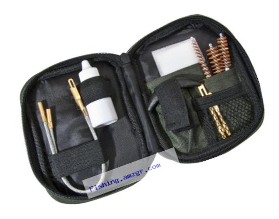 BARSKA Pistol Cleaning Kit with Flexible Rod and Pouch