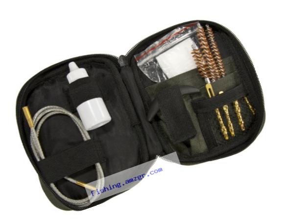 BARSKA Gun Cleaning Kit with Flexible Rod and Pouch